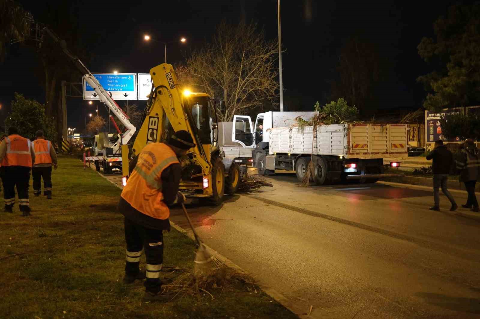 B&uuml;y&uuml;kşehir&rsquo;den gece budama &ccedil;alışması
