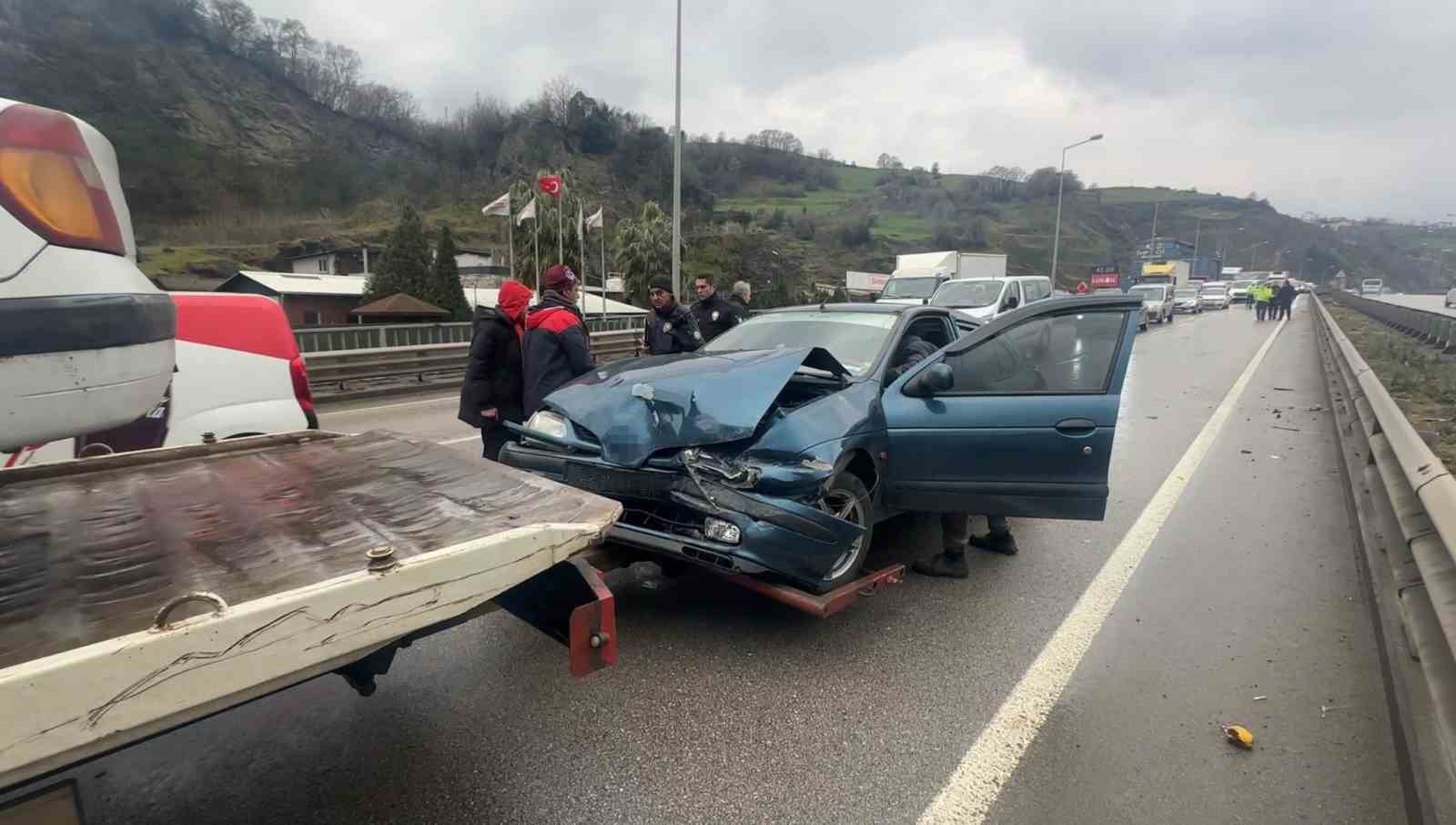 Samsun’da zincirleme kaza: 2 yaralı