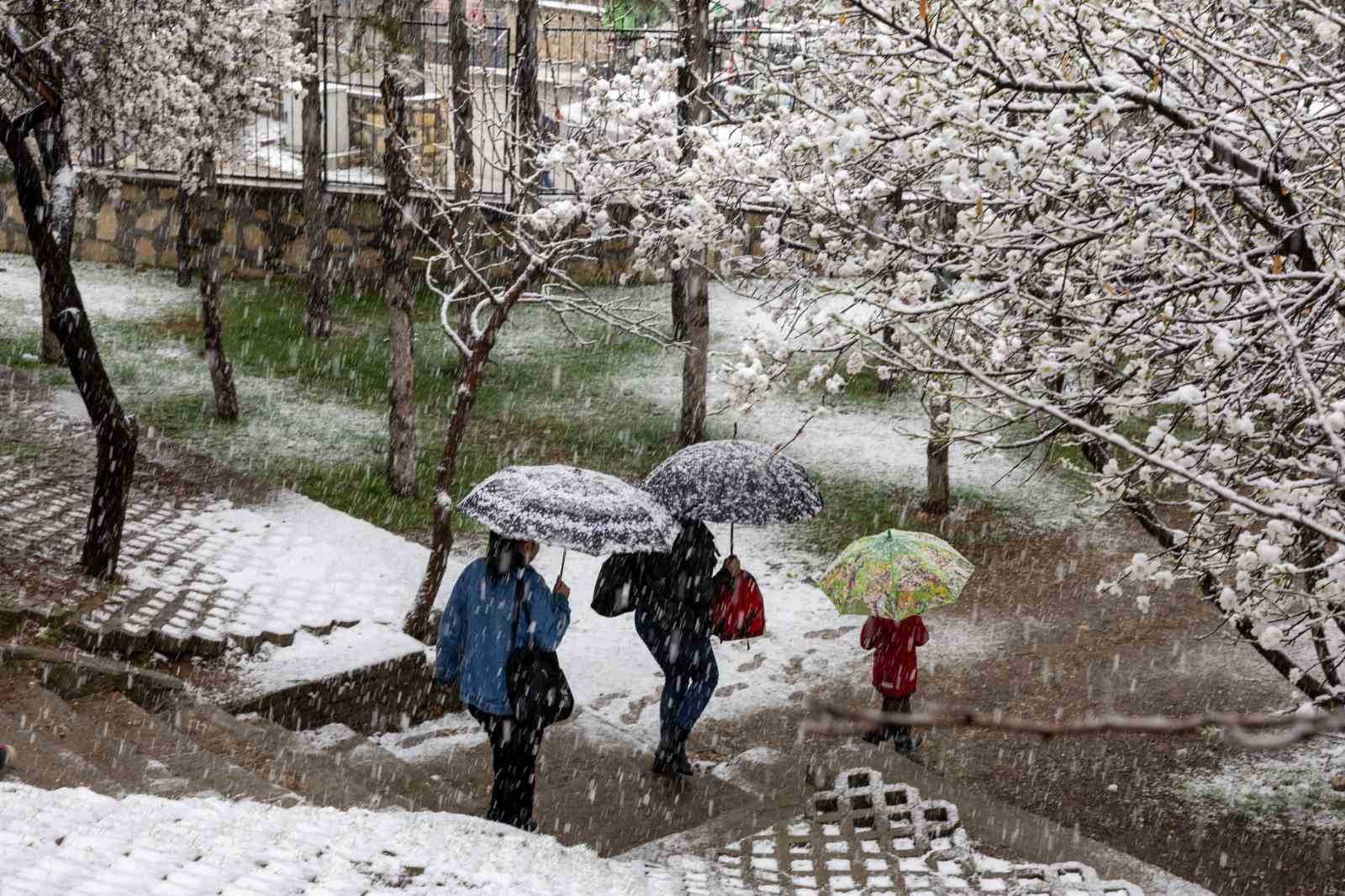 Pertek’te iki mevsim bir arada