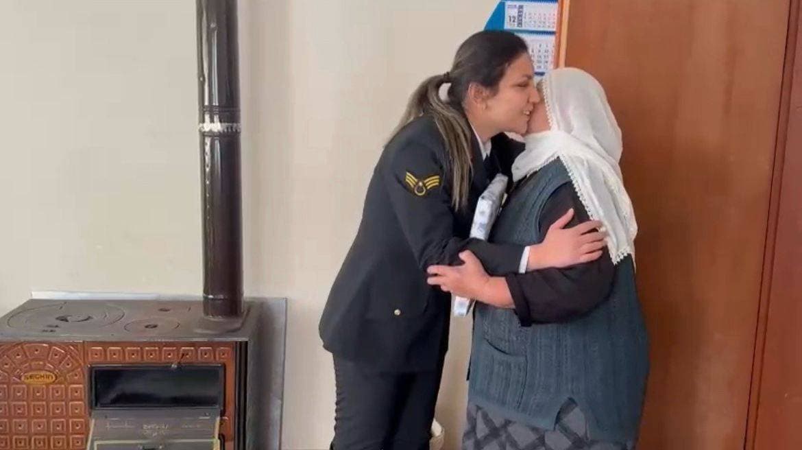 Yaşlılar Haftası&rsquo;nda Jandarma, Şehit ailesini ziyaret etti
