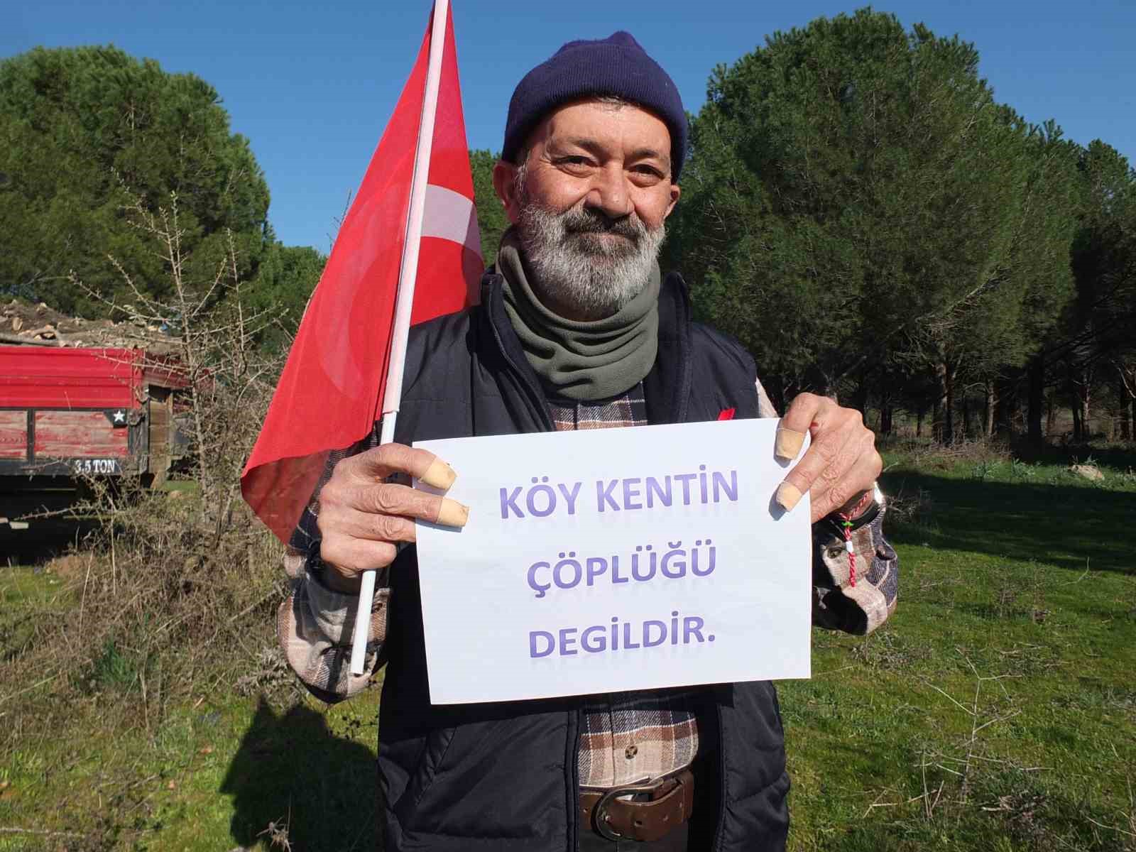 Balıkesir’de köylülerin katı atık tesisine tepkisi