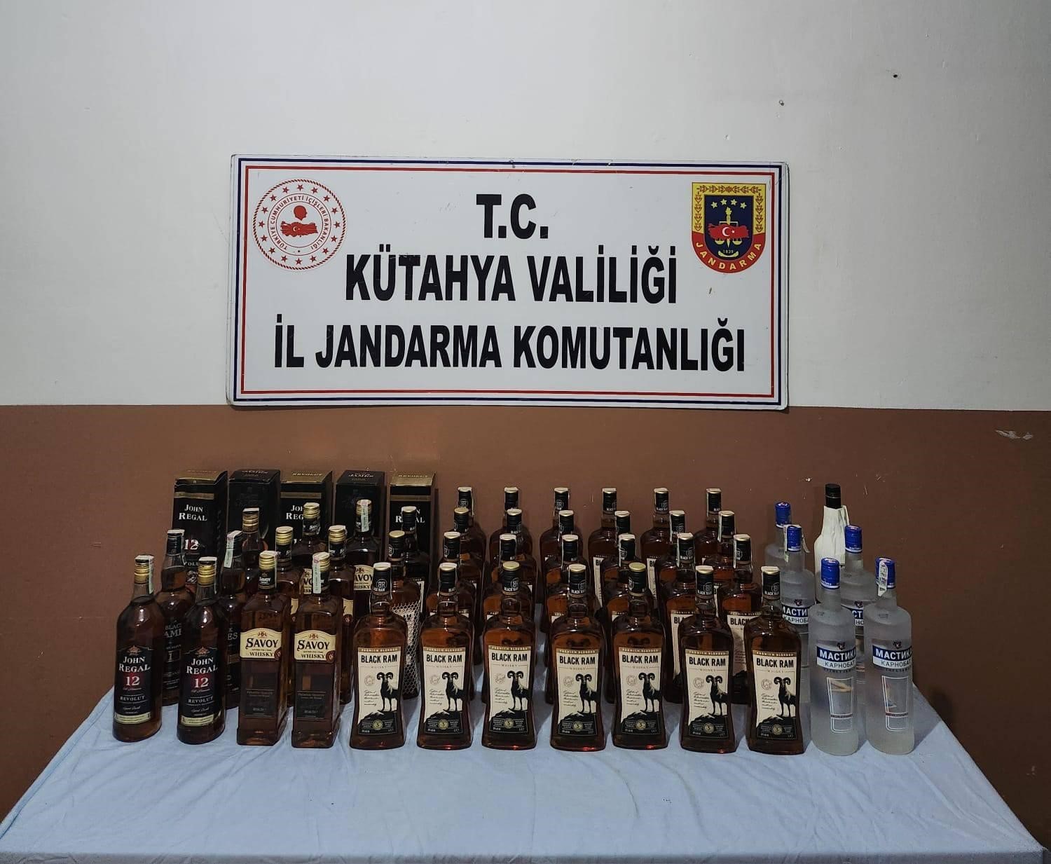 Kütahya’da 44 litre sahte içki ele geçirildi