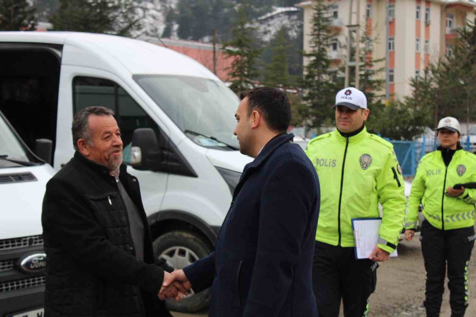 Sinop&rsquo;ta okul servislerine denetim
