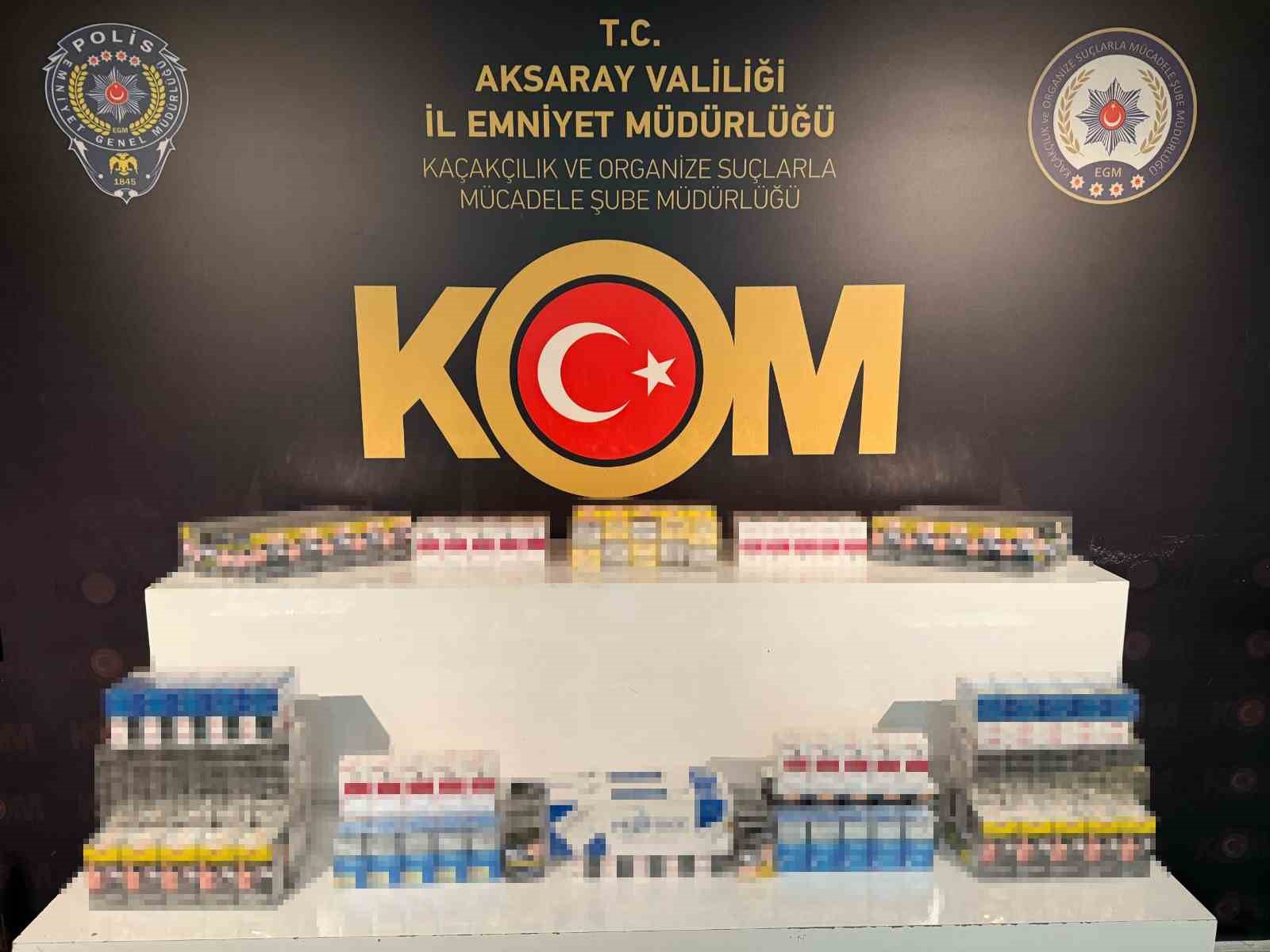 Aksaray’da 7 farklı kaçakçılık operasyonu: 6 gözaltı