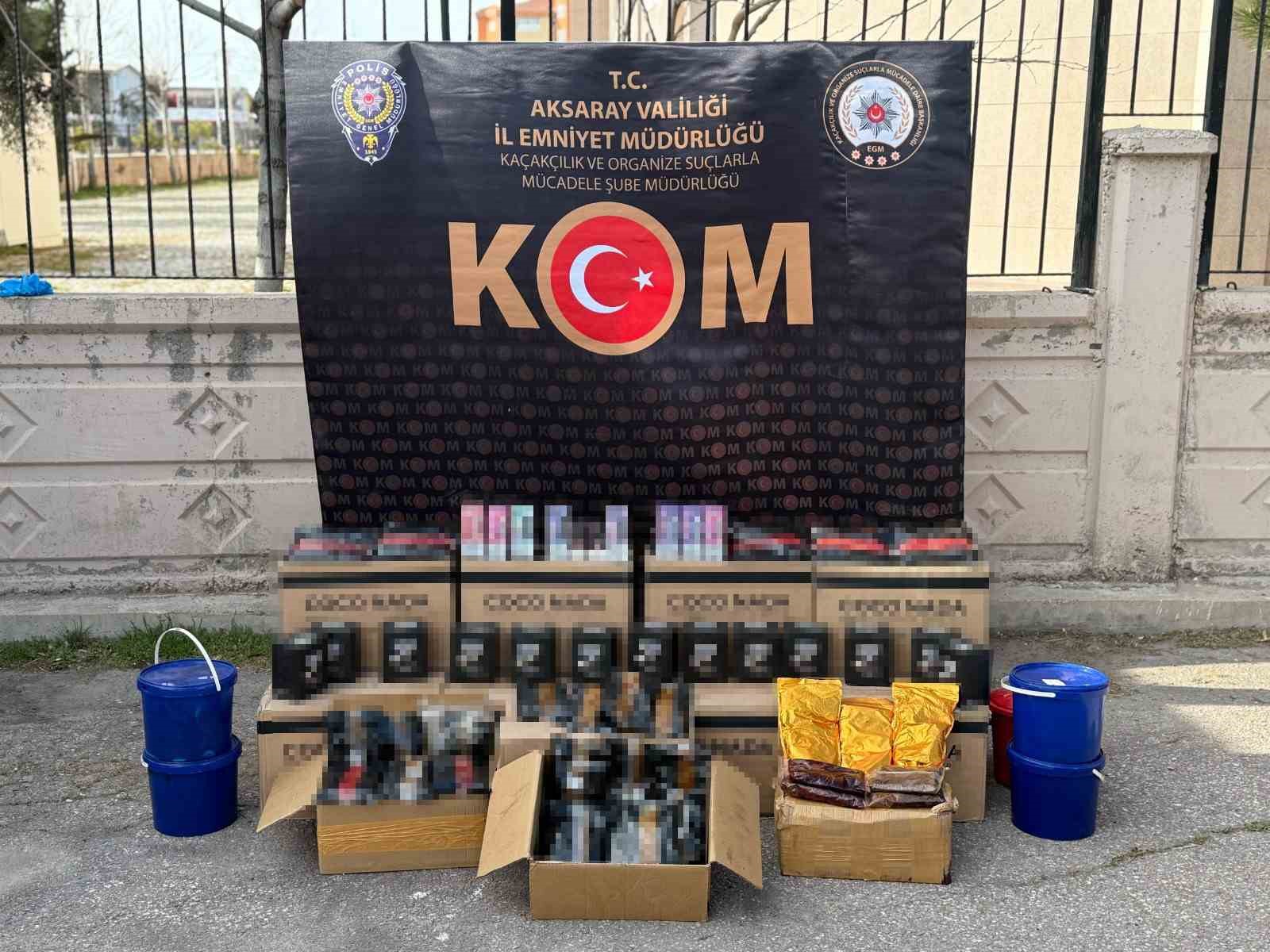 Aksaray&rsquo;da 7 farklı ka&ccedil;ak&ccedil;ılık operasyonu: 6 g&ouml;zaltı
