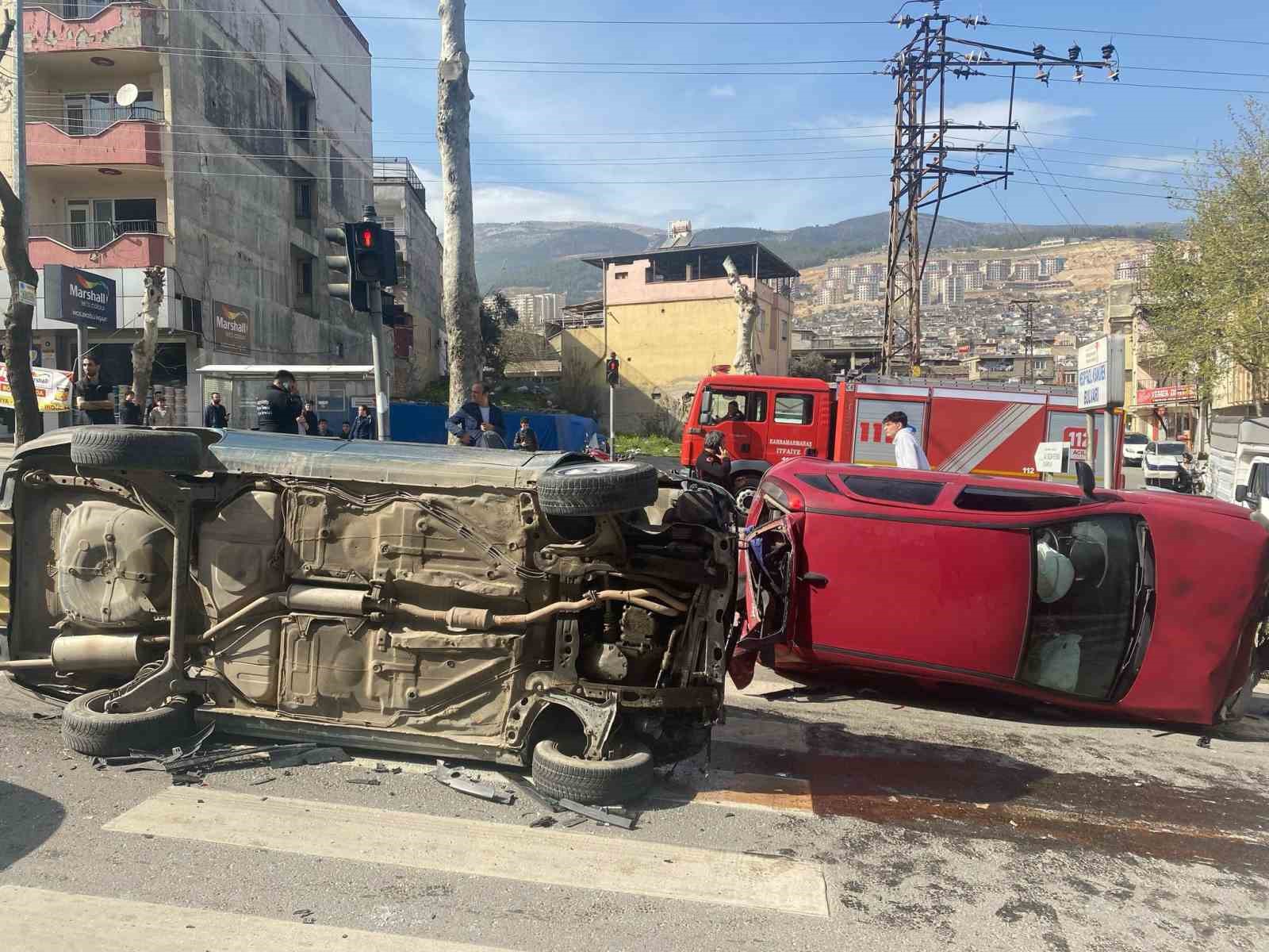 Kahramanmaraş’ta trafik kazası: 3 yaralı
