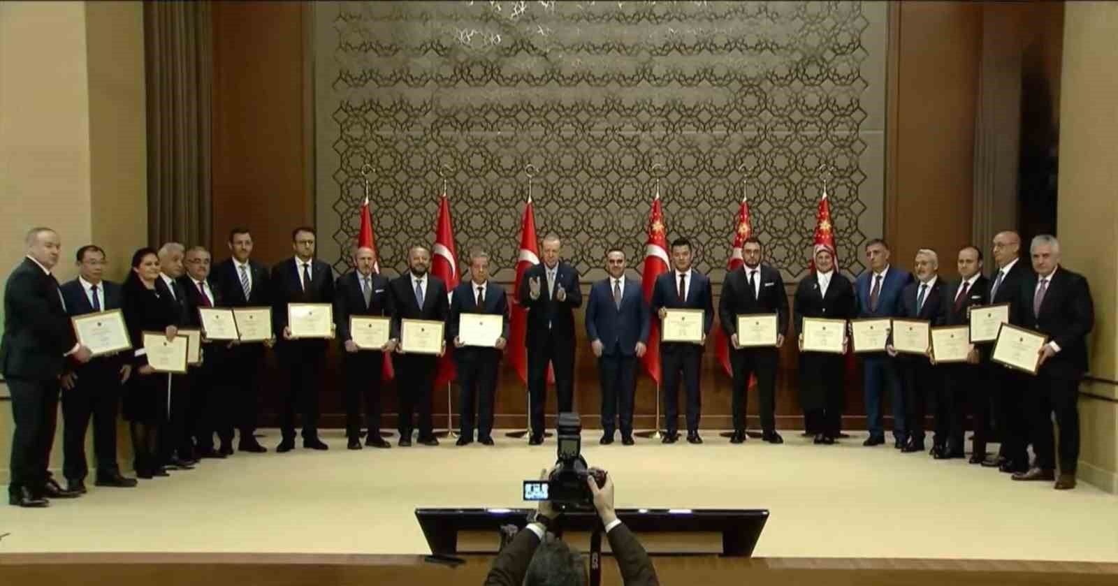 Cumhurbaşkanı Erdoğan’dan Bursalı firmaya teşekkür belgesi