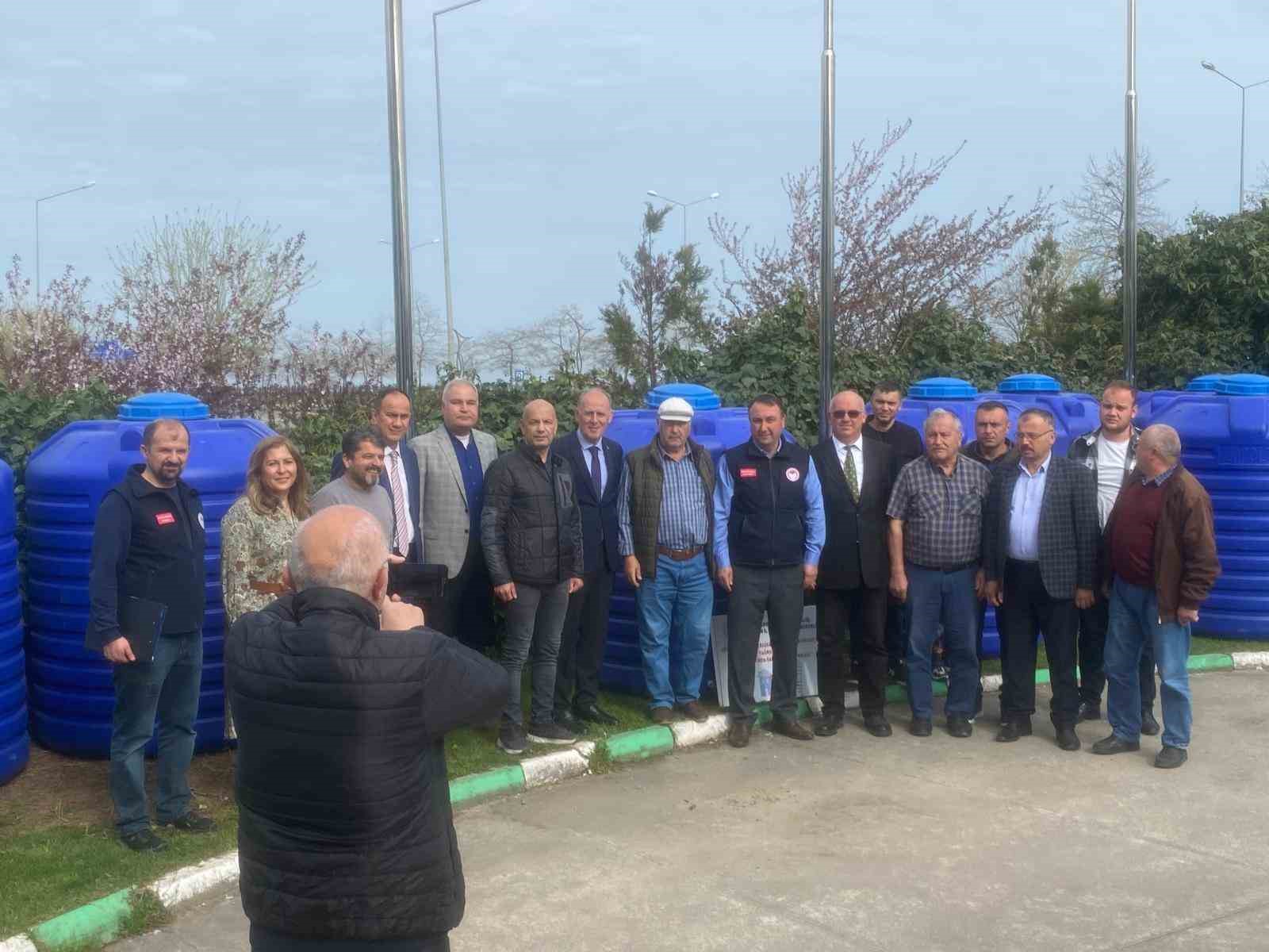 Giresun&rsquo;da yağmur hasadı ile tarımsal sulama projesi hayata ge&ccedil;irildi
