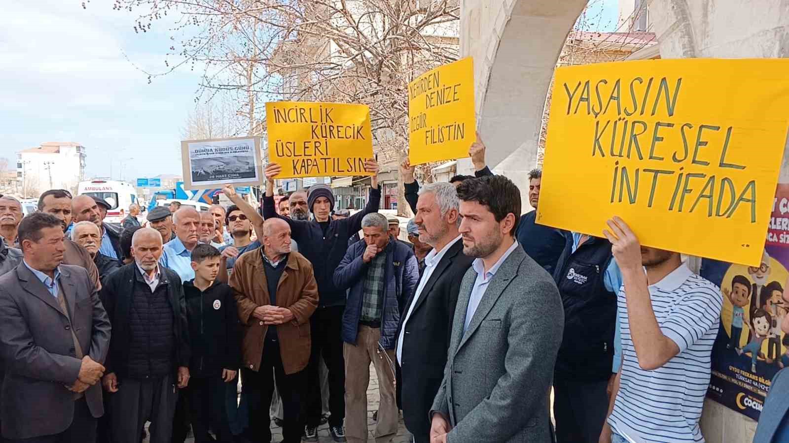 G&ouml;lbaşı&rsquo;nda Filistin&rsquo;e destek, İsrail&rsquo;e tepki a&ccedil;ıklaması yapıldı
