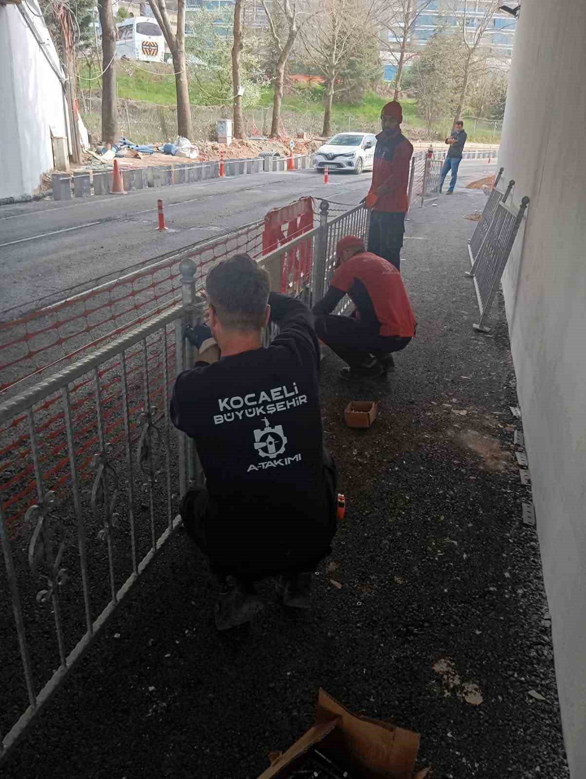 Yaya trafiğinde konforlu hale getiriliyor
