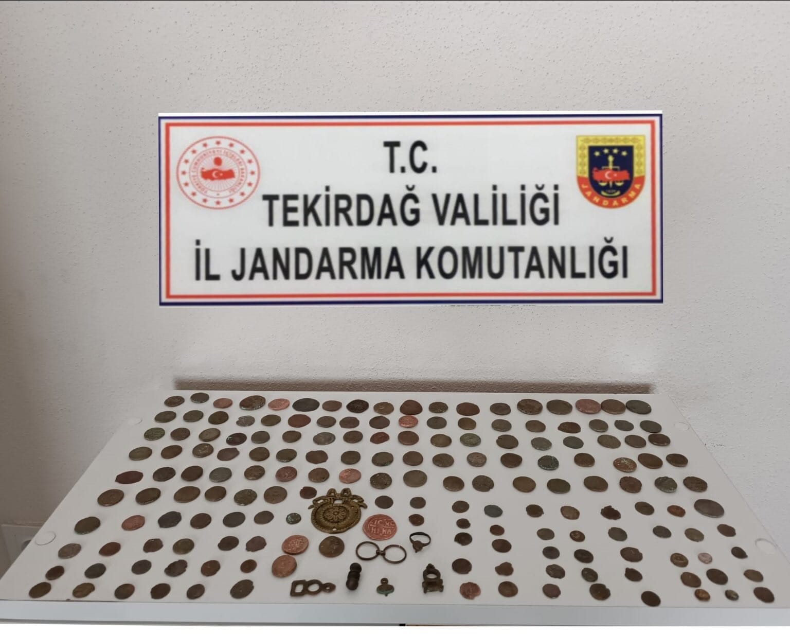 Tekirdağ’da jandarmadan tarihi eser operasyonu