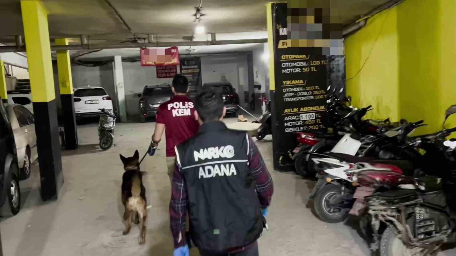 Adana’da otoparkta uyuşturucu operasyonu: 6 tutuklama