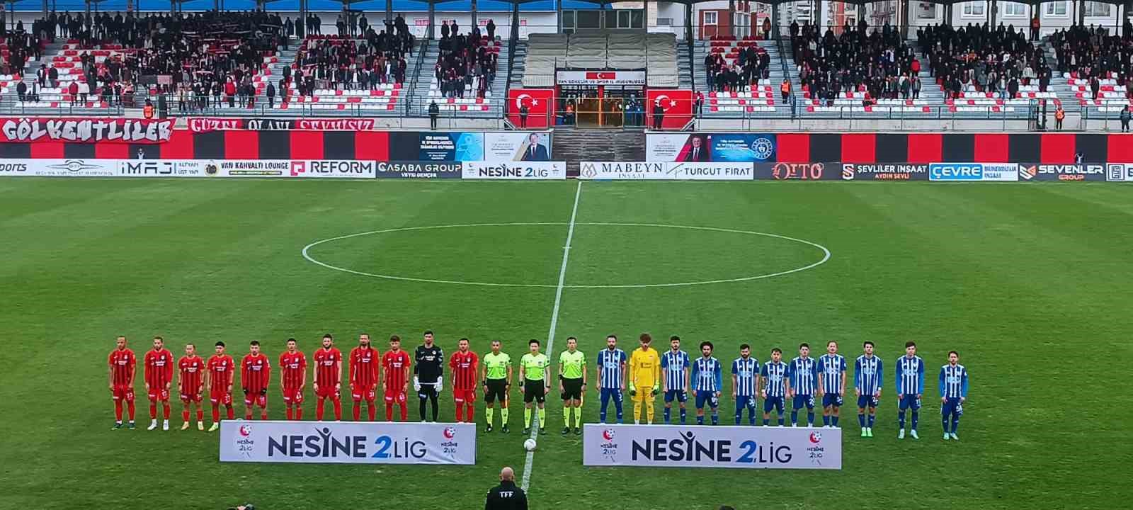 TFF 2. Lig: Vanspor FK: 1 - Arnavutköy Belediyesi Futbol SK: 1
