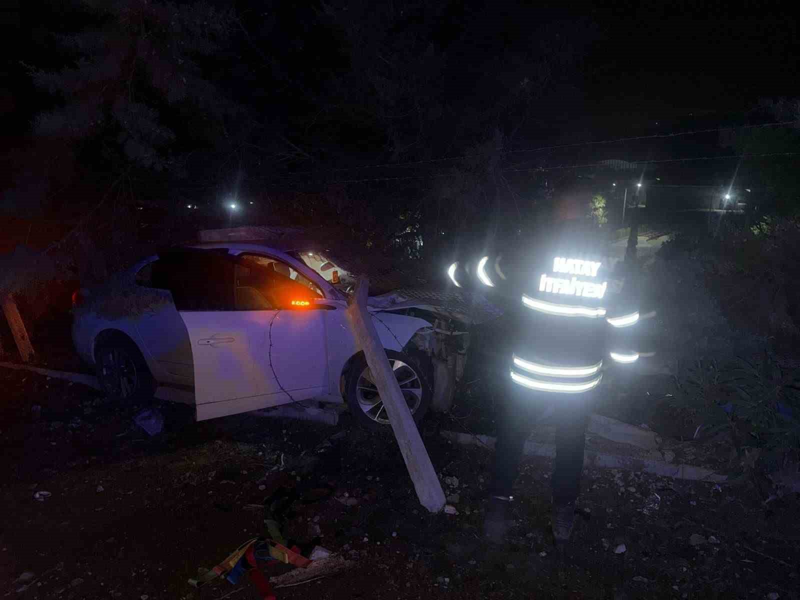 Hatay’da trafik kazası: 2 yaralı