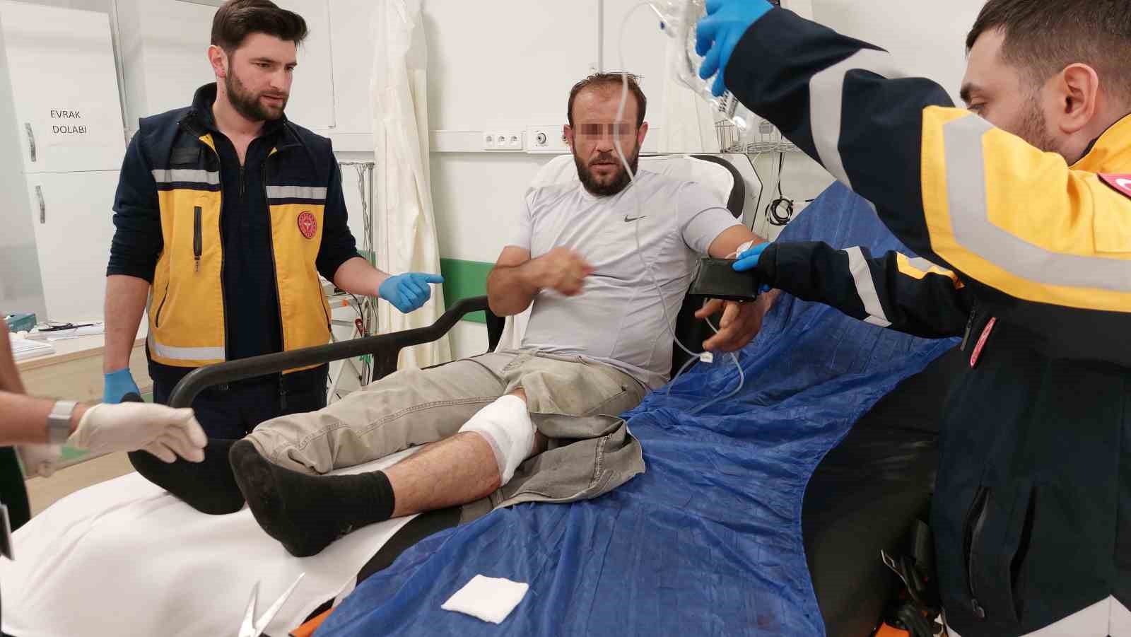 Kavgada silahlı saldırıya uğrayarak hastanelik oldu
