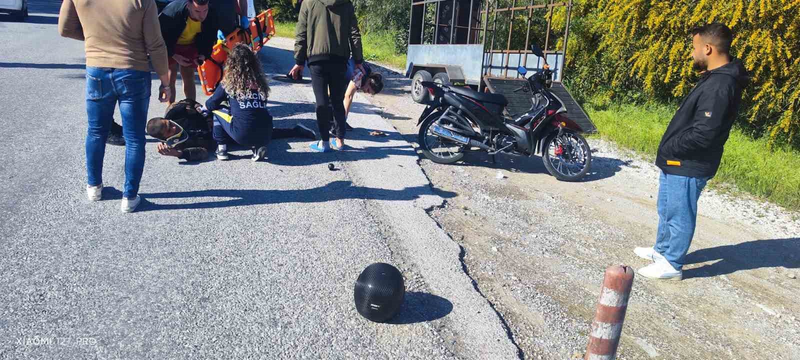 Manavgat’ta motosiklet kazası: 1 yaralı