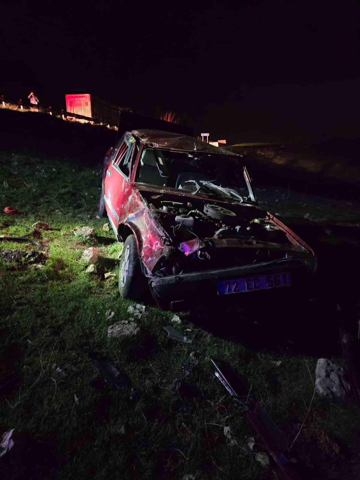 Diyarbakır’da otomobil takla attı: 1 yaralı