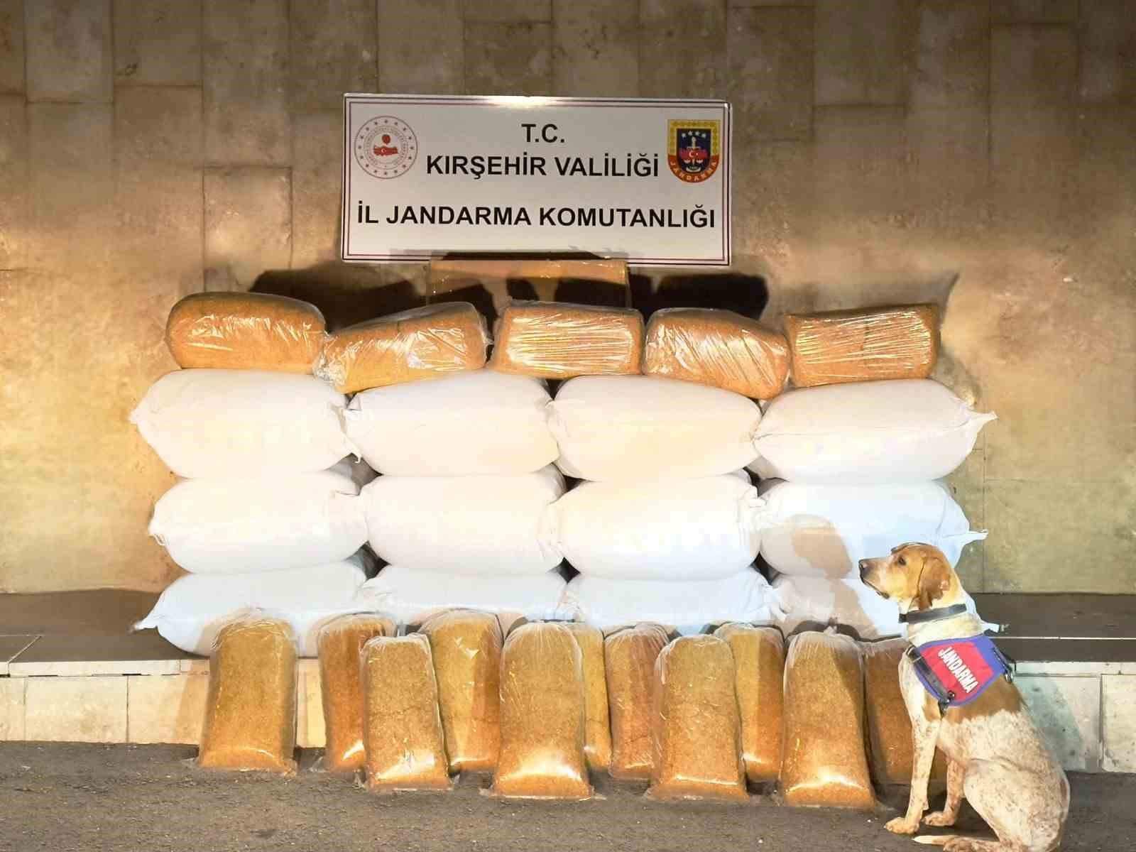 Kırşehir’de 633 kilo kaçak tütün ele geçirildi