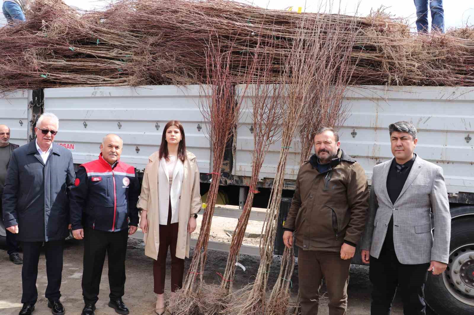 14 bin kayısı fidanı çiftçilerle buluştu