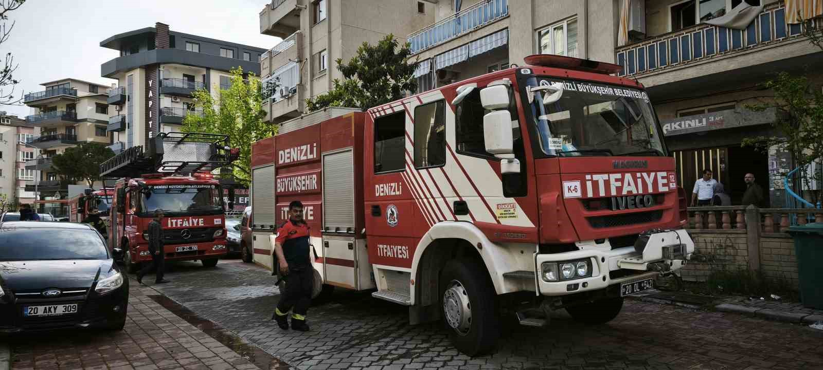 Apartman dairesinde çıkan yangın ucuz atlatıldı