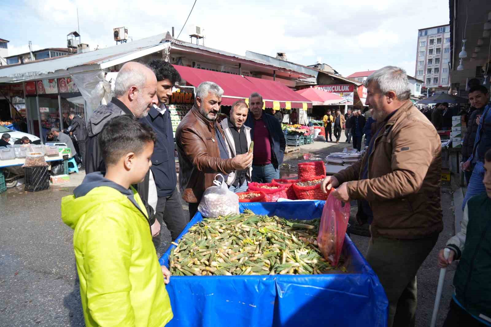 Muş’ta baharın habercisi çiriş otu, doğadan tezgahlara indi
