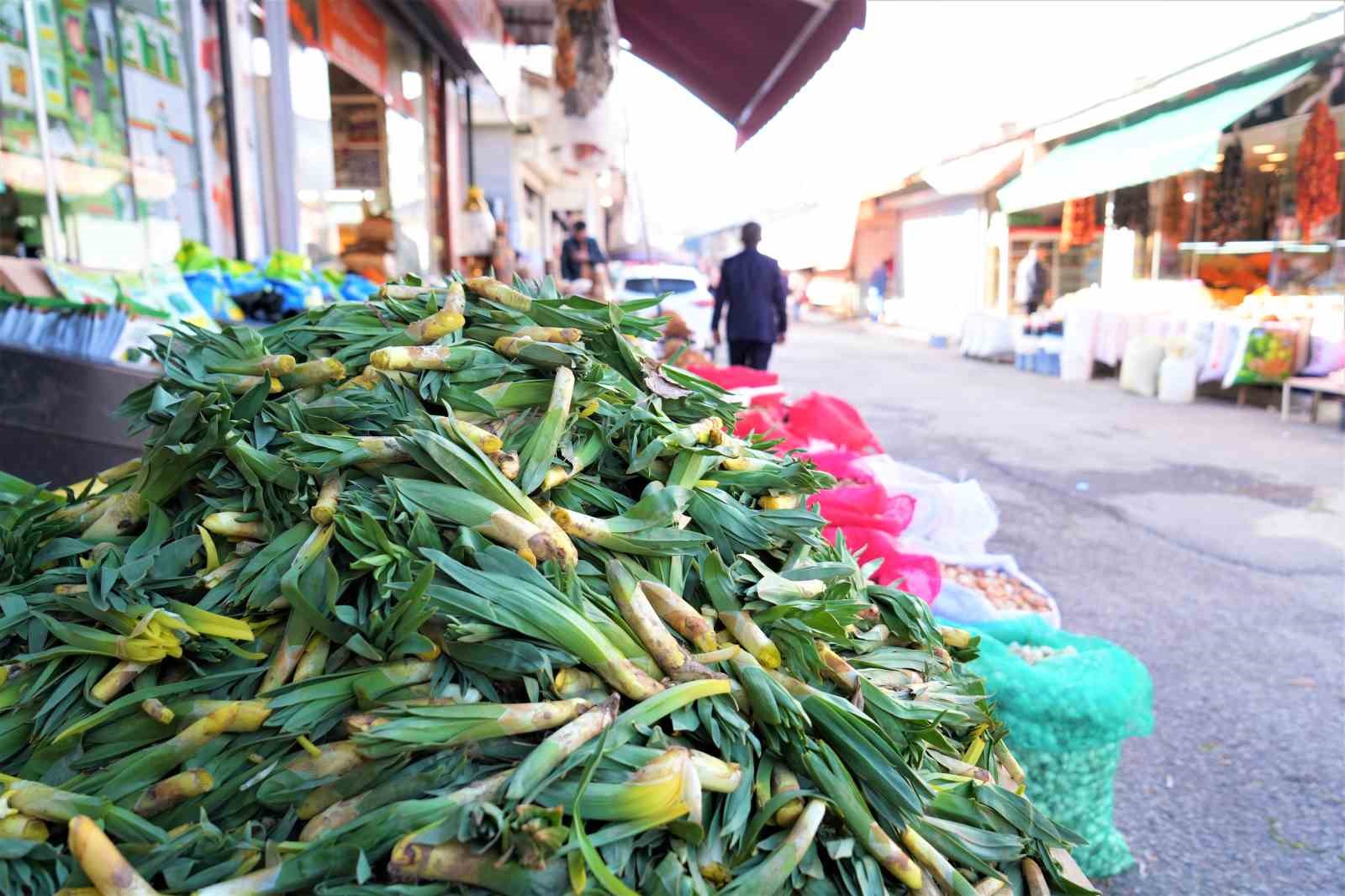 Muş&rsquo;ta baharın habercisi &ccedil;iriş otu, doğadan tezgahlara indi
