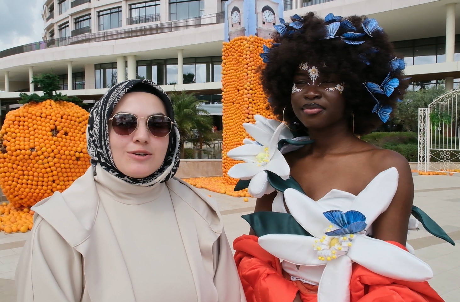 Saimbeyli’nin endemik mavi kelebeği ile portakal çiçeği kostümde buluştu