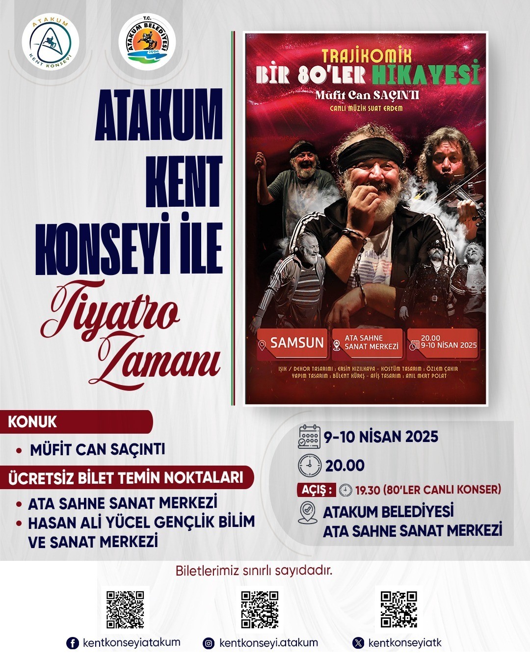 "Mandıra Filozofu" Atakum’a geliyor