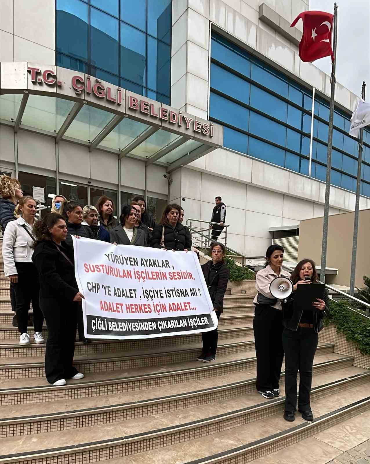 &Ccedil;iğli Belediyesinde işten &ccedil;ıkarılan iş&ccedil;iler Ankara&rsquo;ya y&uuml;r&uuml;yecek
