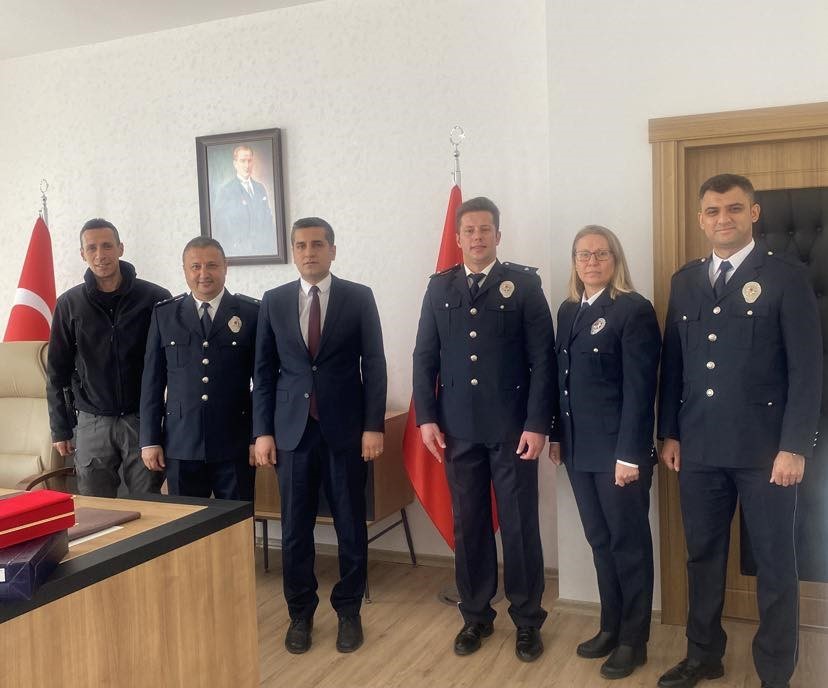 Kaymakam Böçkün emniyet personelini makamında ağırladı