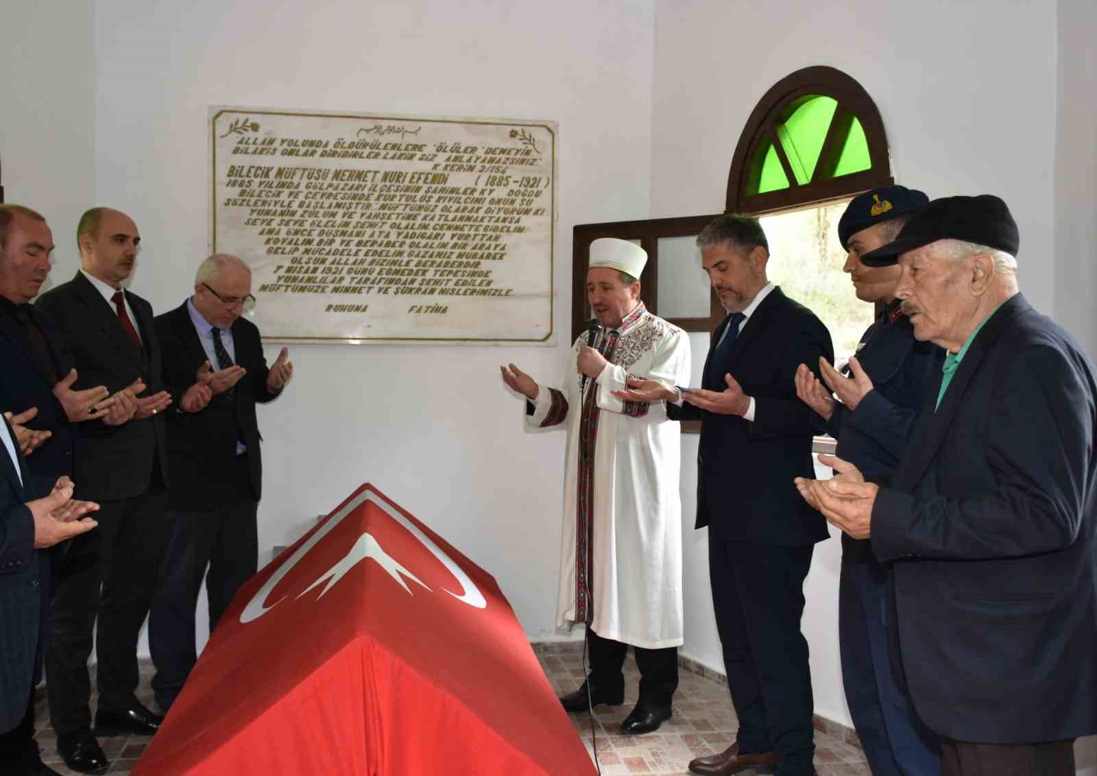 Milli Mücadele Kahramanı Şehit Müftü Mehmet Nuri Efendi, dualarla anıldı