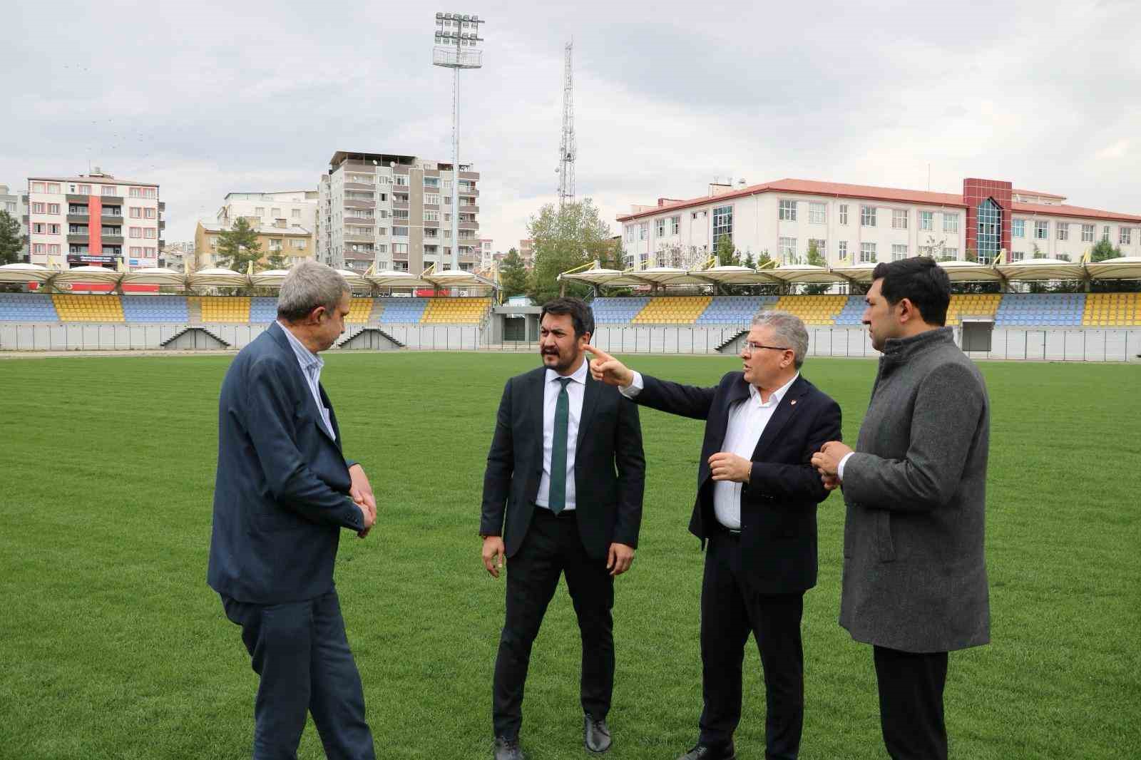 Siirt’te Play-Off heyecanı öncesi Atatürk Stadyumu incelendi