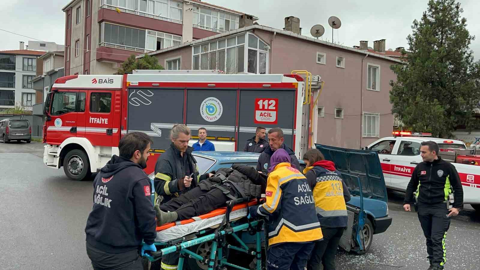 Çorlu’da trafik kazası: 1 yaralı