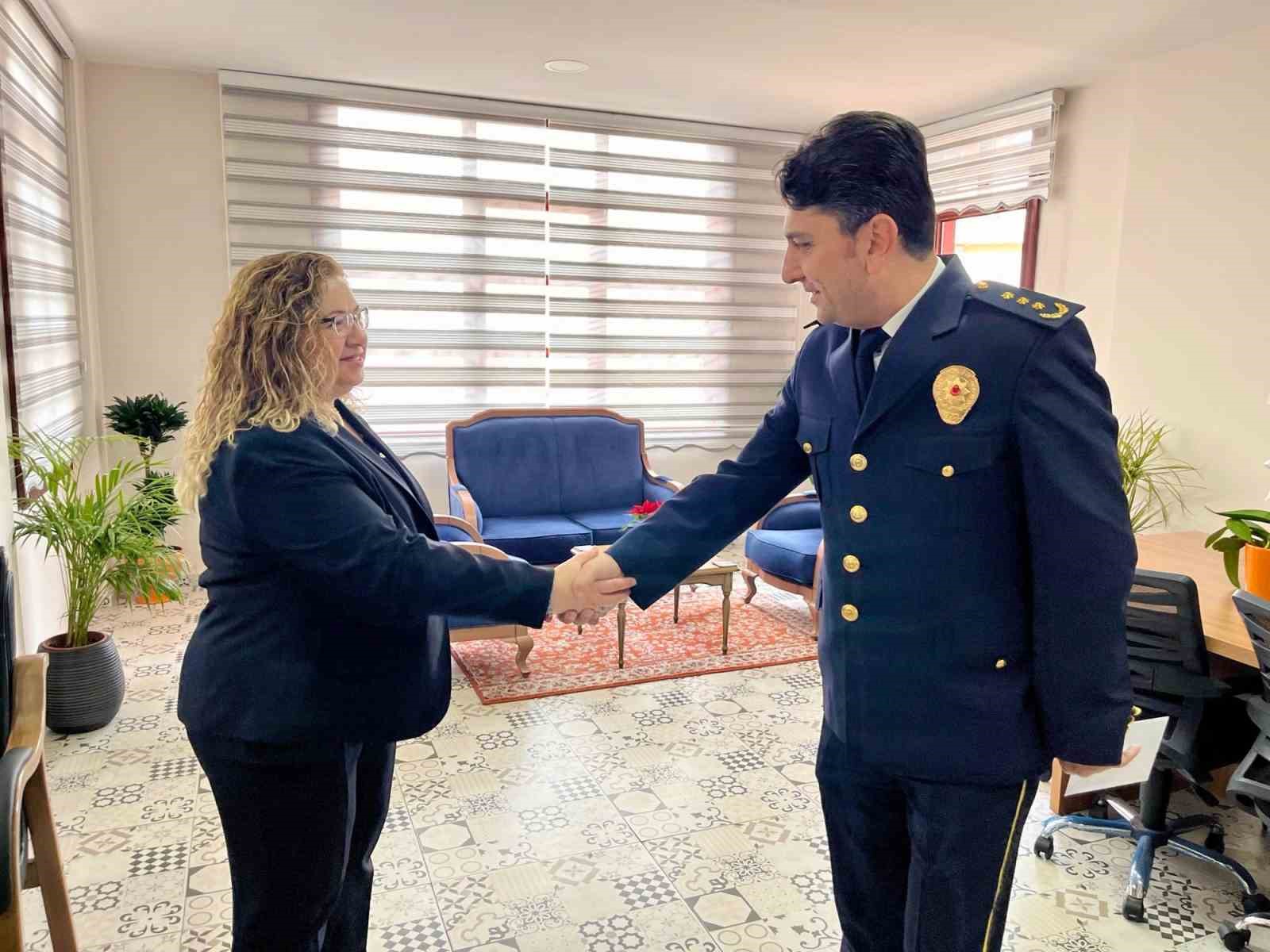 Germencik Kaymakamı Doğru, İlçe Emniyet Müdürü Haykırer ve teşkilat mensuplarını ağırladı