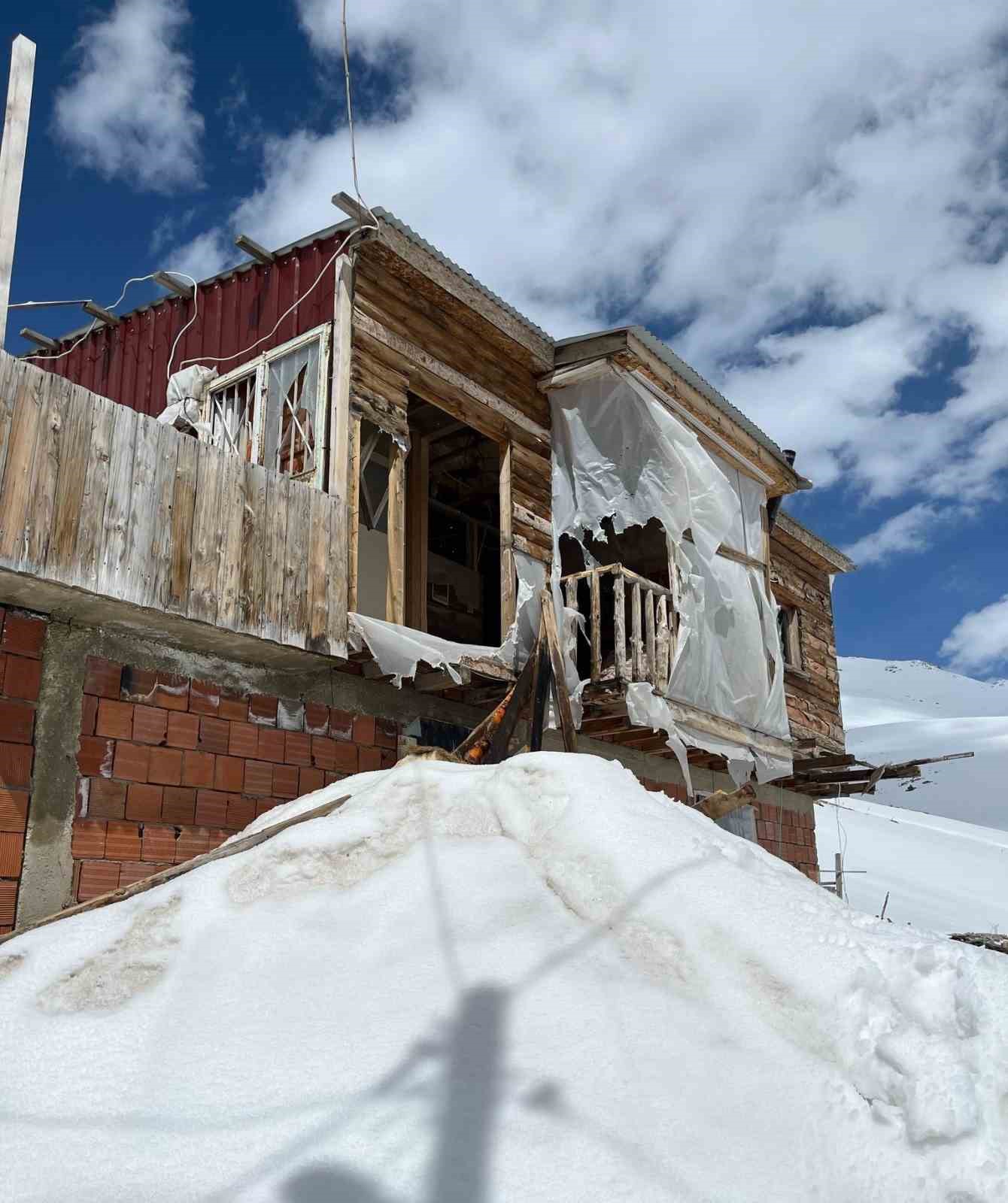 Kış uykusundan uyanan ayılar Bayburt’ta 10 yayla evini darmadağın etti