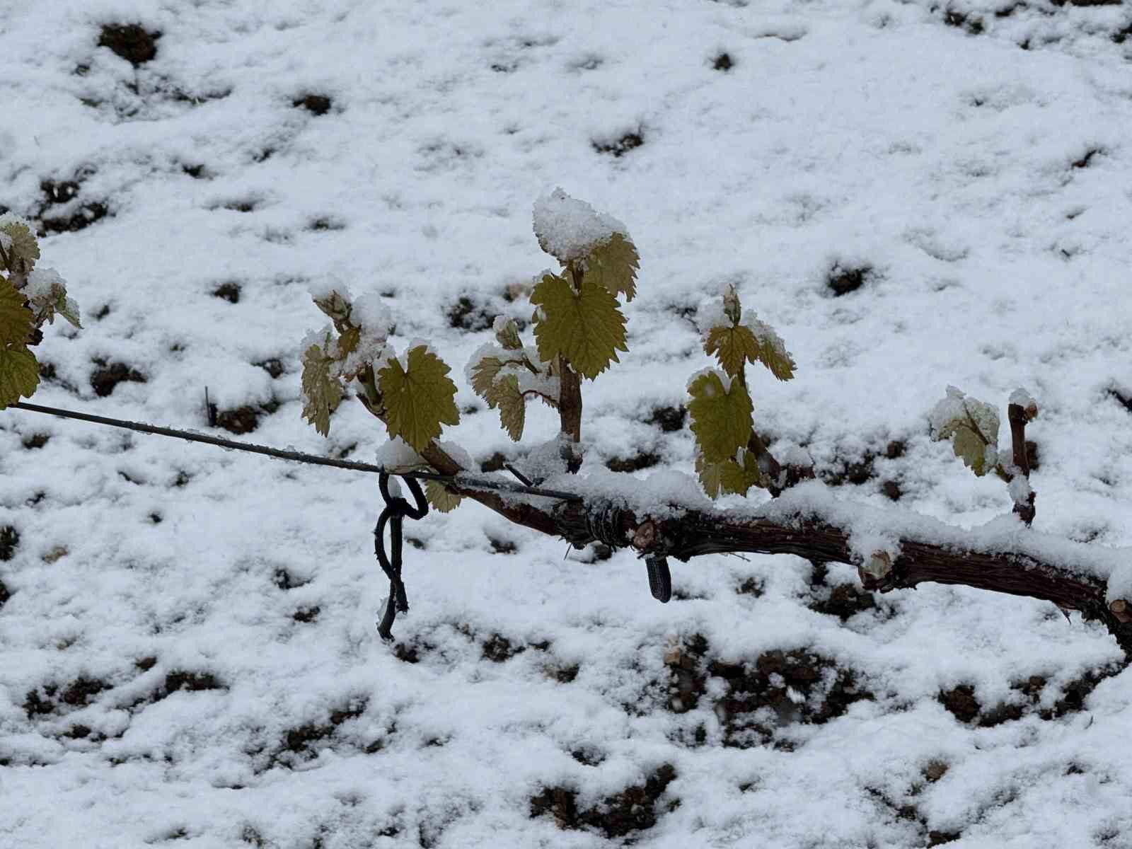 Erbaa&rsquo;daki yağmur y&uuml;ksek kesimlerde yerini kara bıraktı

