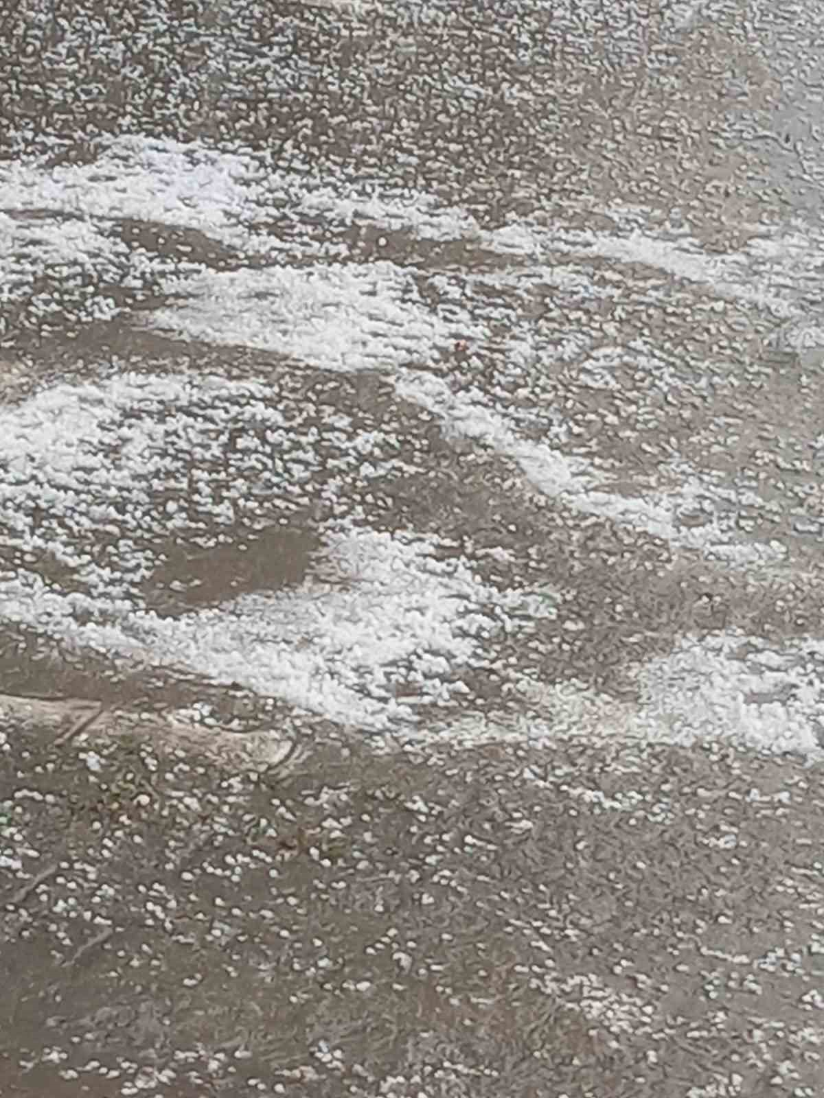 Kovancılar’da dolu etkili oldu