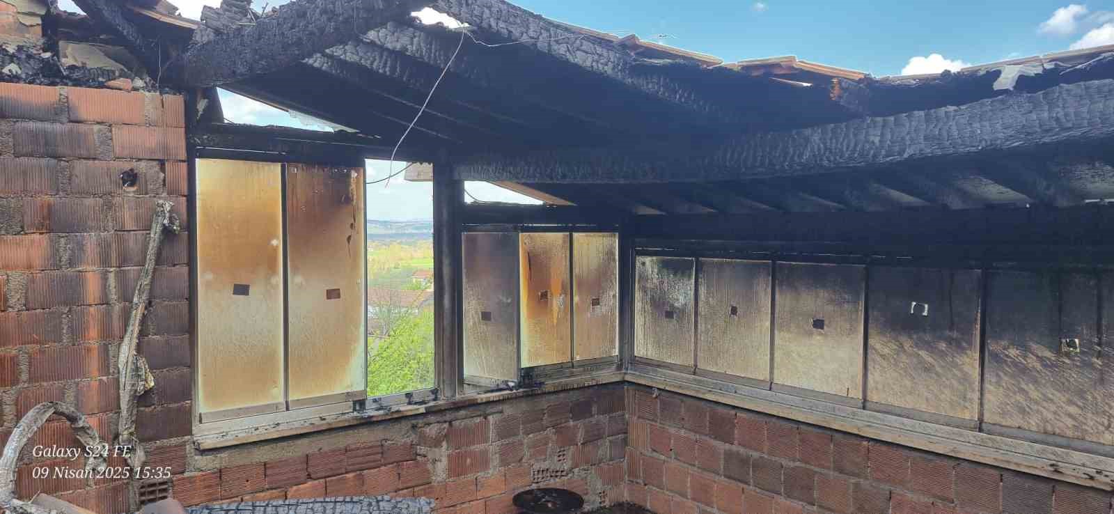 Çan’da ev yangını