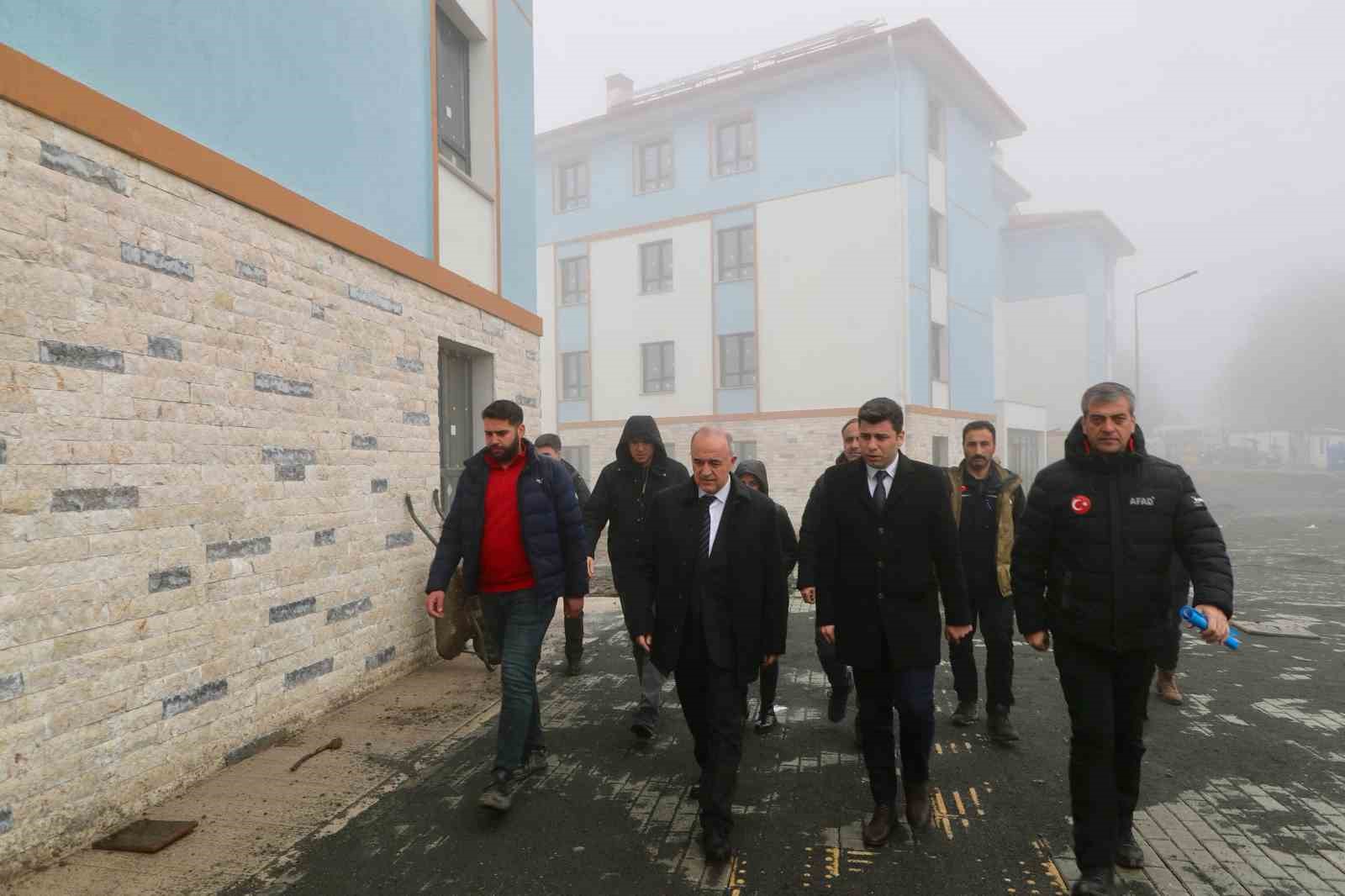 Ordu’da heyelan nedeniyle boşaltılan bölgede afet konutları yükseliyor