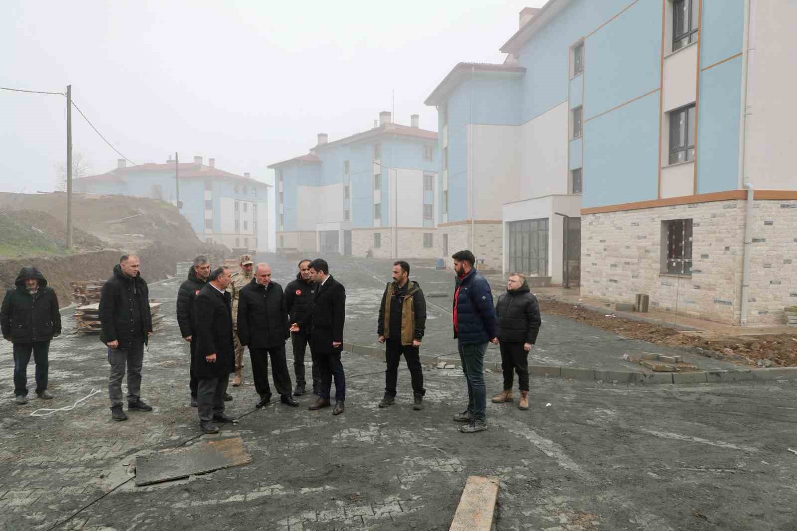 Ordu&rsquo;da heyelan nedeniyle boşaltılan b&ouml;lgede afet konutları y&uuml;kseliyor
