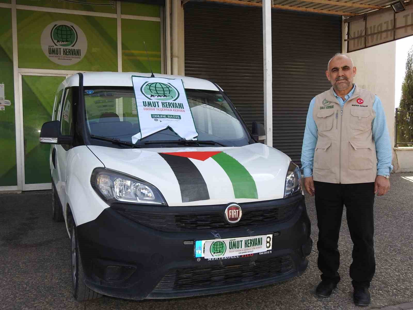 Gaziantepli vatandaş, 600 bin liralık aracını Gazze&rsquo;ye bağışladı

