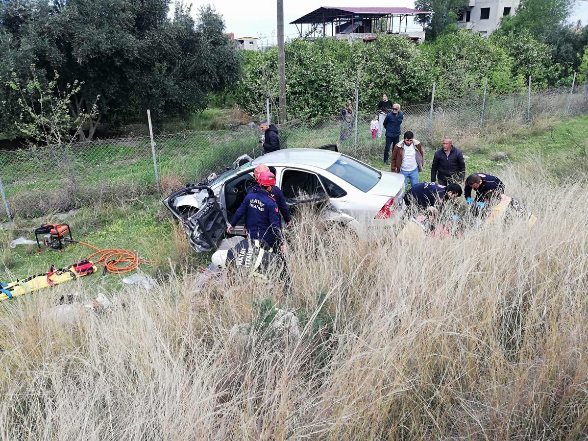 Hatay&rsquo;da trafik kazası: 1 &ouml;l&uuml;, 3 yaralı
