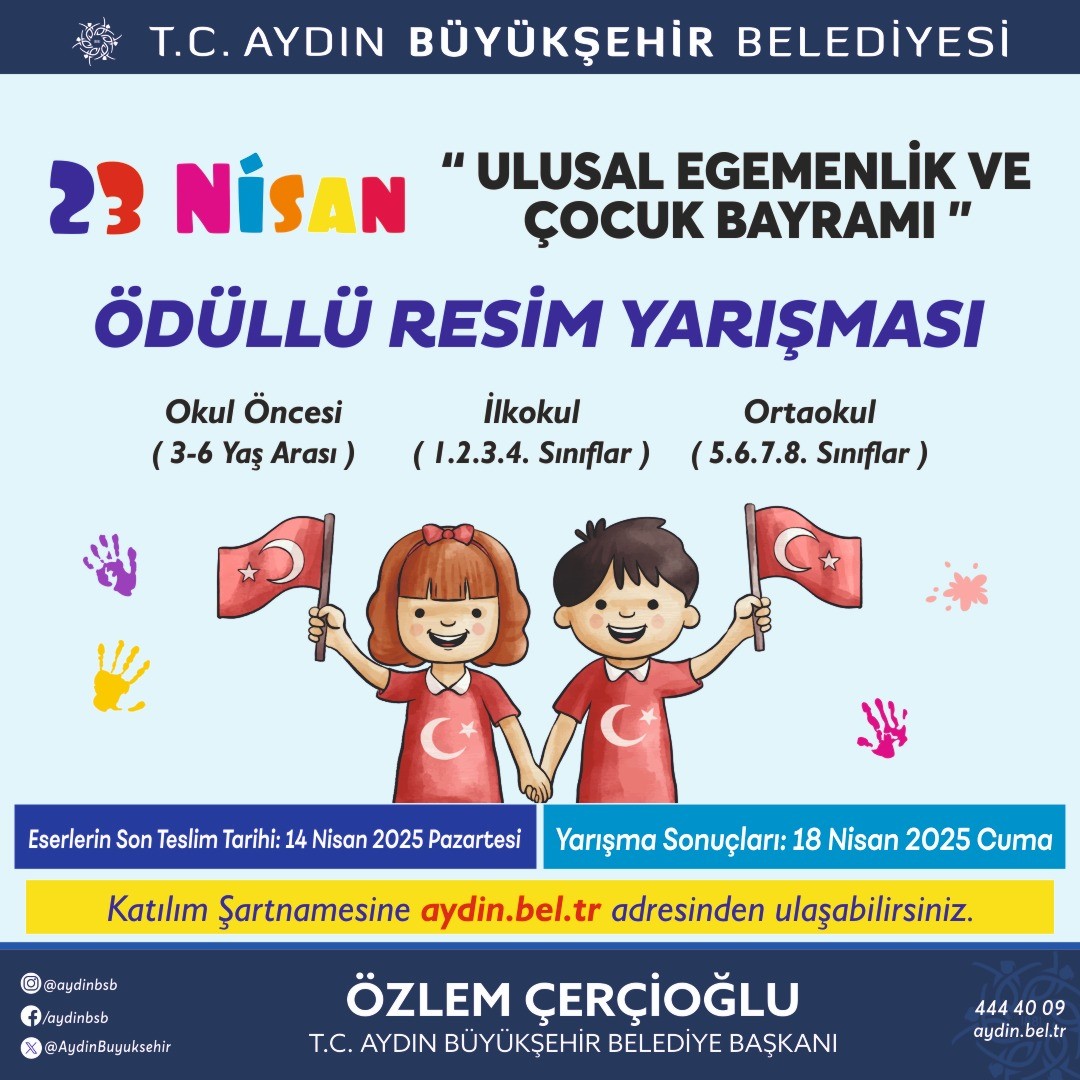 Başkan Çerçioğlu’ndan 23 Nisan temalı ödüllü resim yarışması