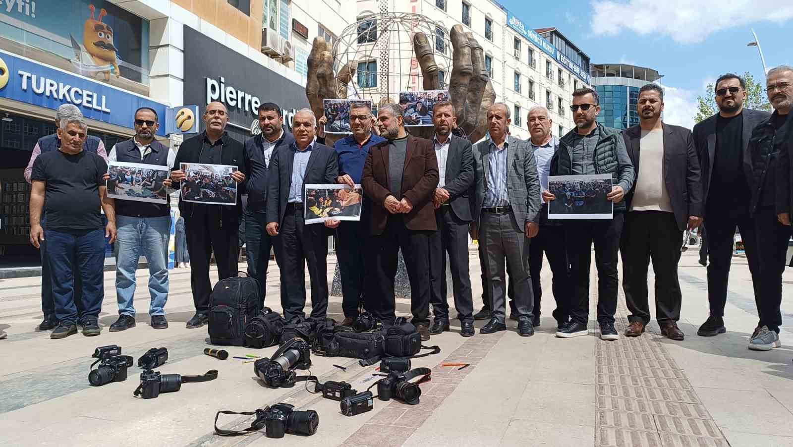 Basın mensuplarından Gazze&rsquo;de meslektaşlarının katledilmesine tepki