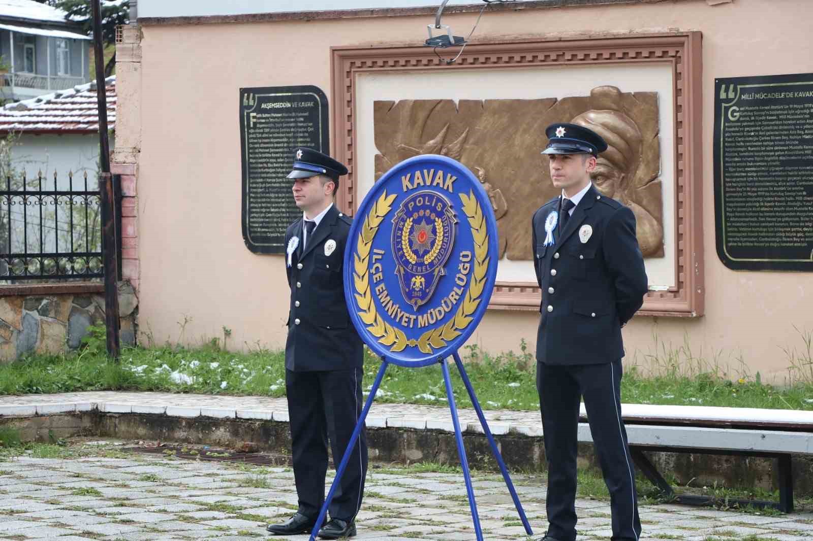 Kavak&rsquo;ta Polis Haftası t&ouml;reni
