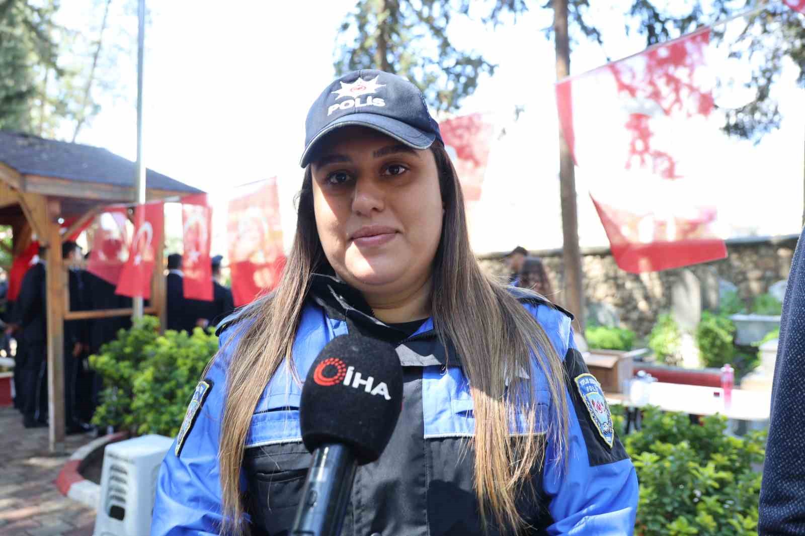 Polis Merve 8 yıldır şehit babasının yolunda ilerliyor