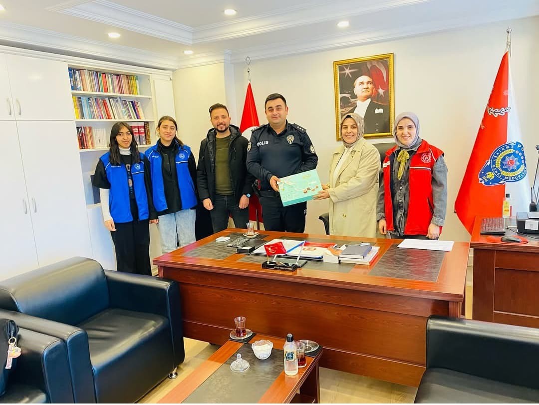 Diyadin Gençlik Merkezi’nden Emniyet Teşkilatına anlamlı ziyaret