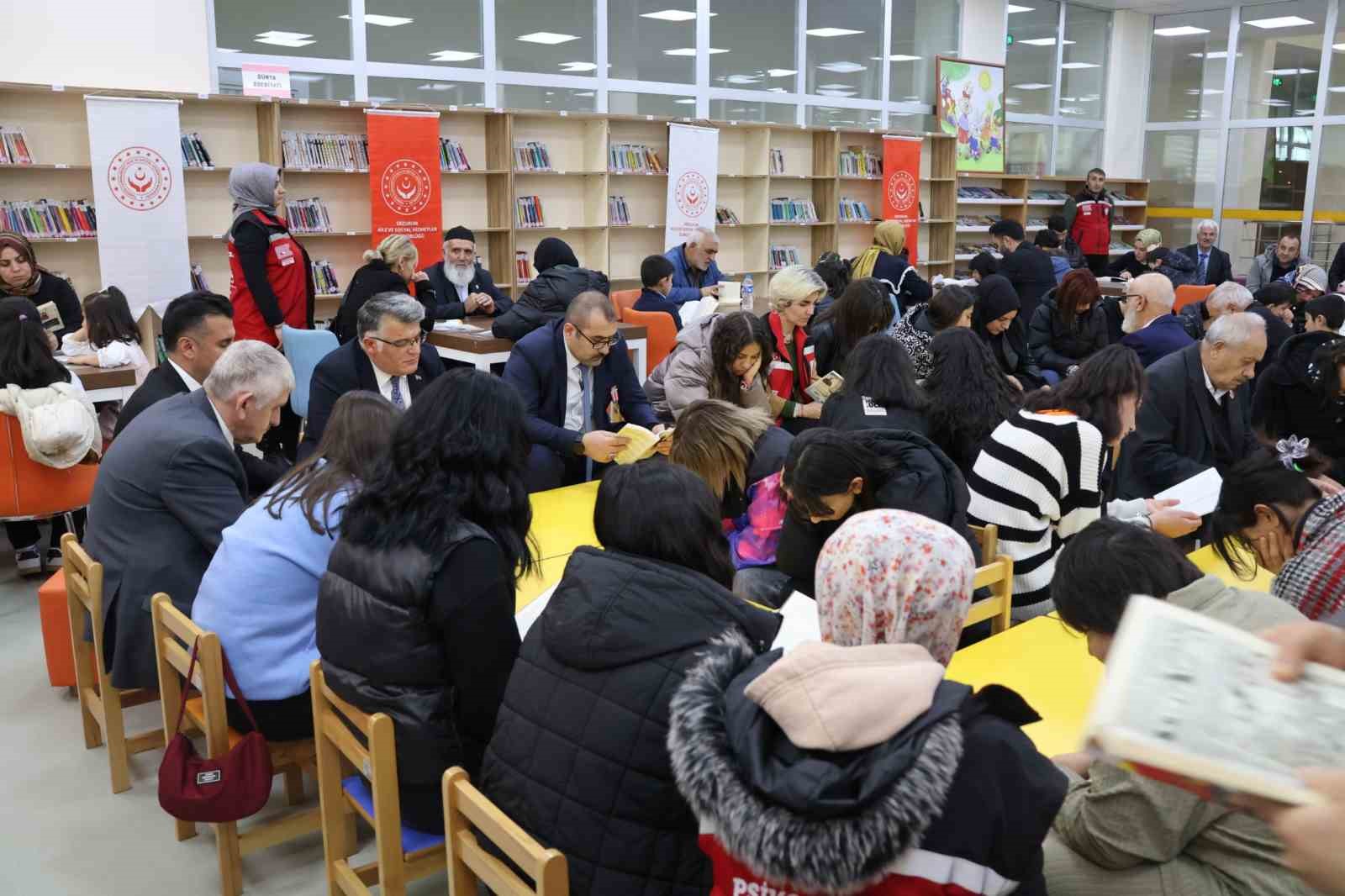 Erzurum’da "Kahraman ailemle kitap okuyorum" programı