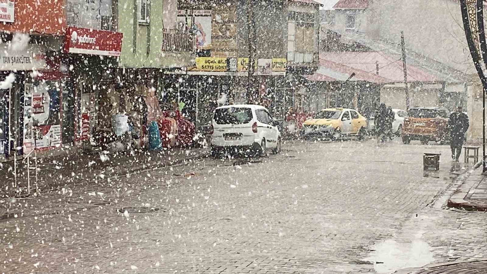 Nisan ayında Bingöl’de lapa lapa kar sürprizi