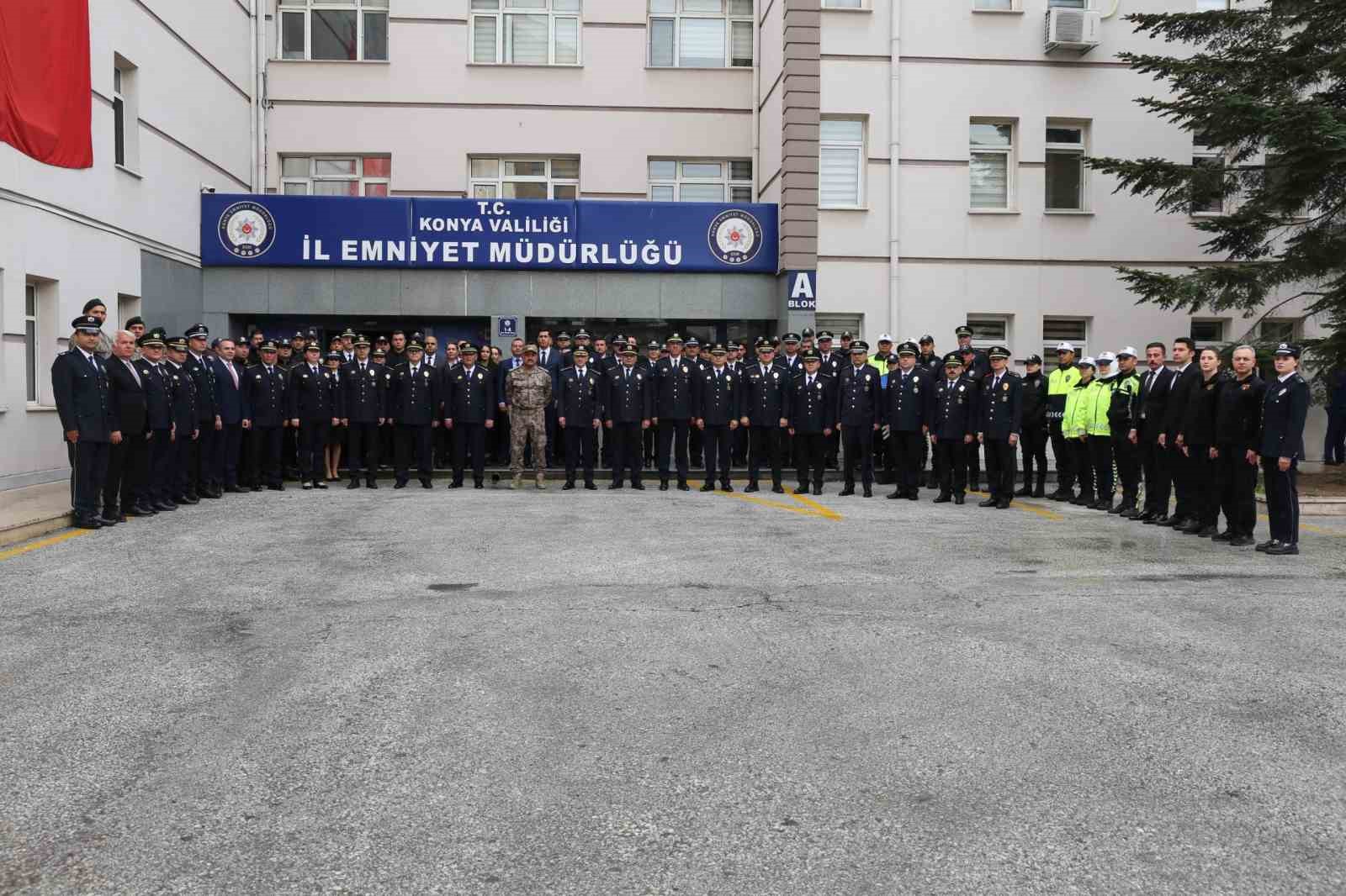 Konya Emniyetinde anlamlı tören: 180. yılda 180 personele ödül